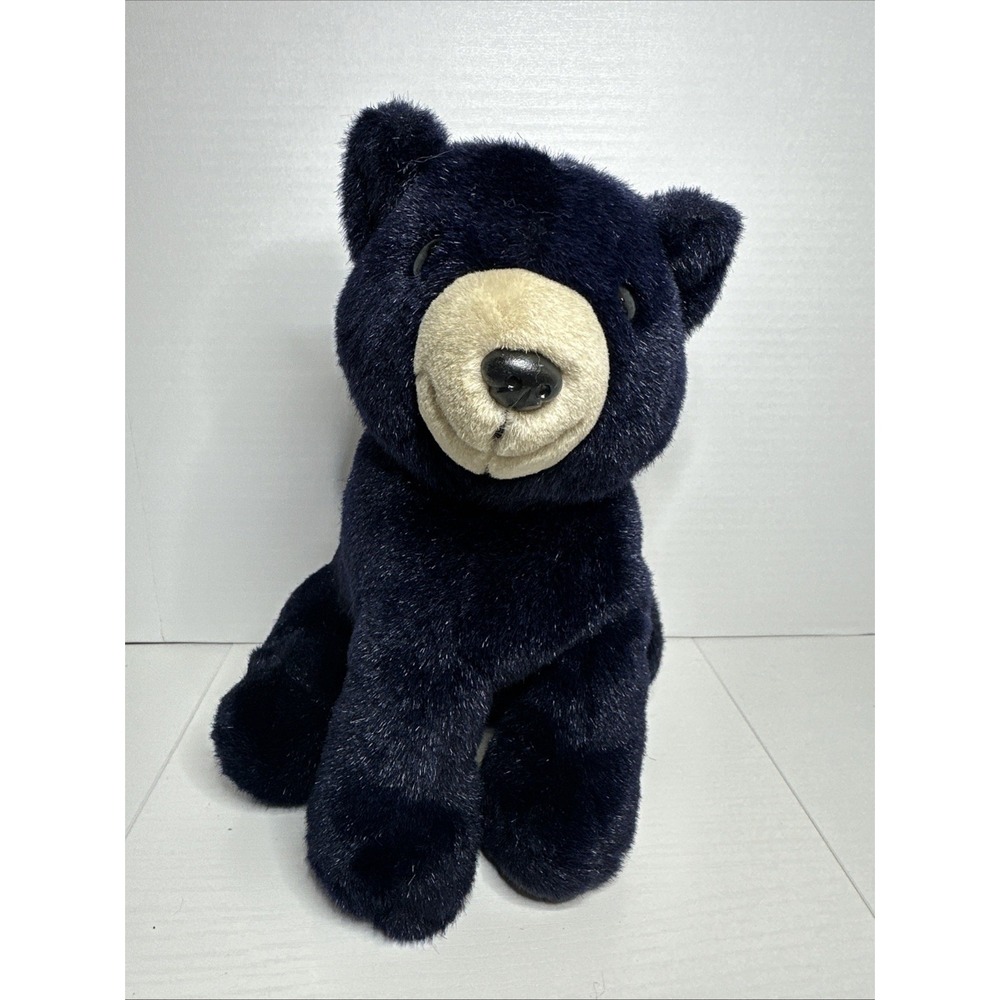 Vintage Dakin 1993 American Black Bear Cub Plush 9" Sitting Stuffed Animal Toy